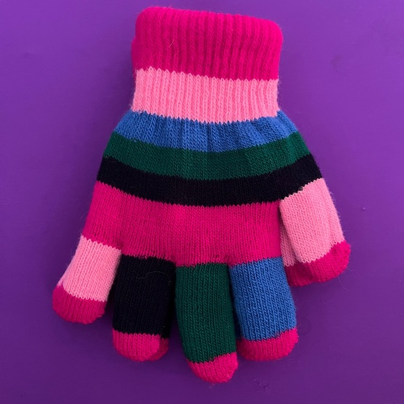 Youth girl’s multicolored gloves. Cute and bright colors!! 2 pairs. NWT. - Picture 10 of 11